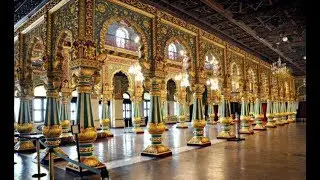Mysore palace inside interior architecture 02 2018full HD