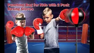 Kids Punching Bag Unboxing 🥊 | Boxing Gloves & Head Guard | Best Toy for Kids 4&ndash;10 Years