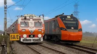 DANGEROUS SPEED! Sleeper Vande Bharat Express Rail Gate Skip⚡️Vajra Local Train 