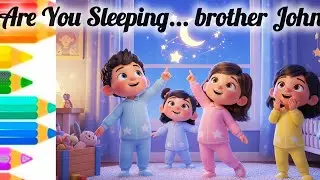 😍Are You Sleeping? Nursery Rhyme | Brother John Song | Kids Songs | Preschool Learning😍#baby #rhymes