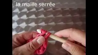 Comment faire la maille serr&eacute;e au crochet- droiti&egrave;re ( half double crochet )