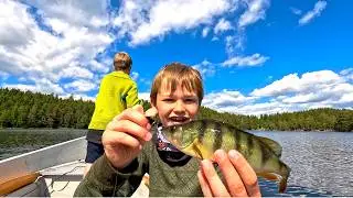 The forest lake cabin | Iver & Mino fishing (and exploring)
