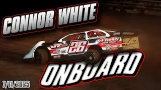 Connor White - Ohio Valley Speedway - Super Late Model Onboard - 7/11/2025