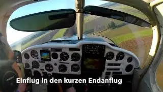 Landung auf die Piste 29 in LOAB über November