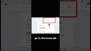 STOP BEING MESSY - try this in word for clean documents