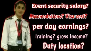 Freelancer Security guard In UAE||event security guard Salary in UAE|Azad visa security guard in UAE