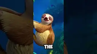 🦥🎶 Get down with the sloth in slow-mo! Groovy for kids! #nurseryrhymesinenglish #theanimalchannimal