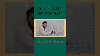 HOW TO CALCULATE NET RUN RATE IN CRICKET.#ipl#ipl2024 #iplplayoff #playoffpredictions
