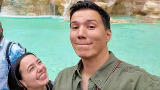 Made A Wish In Italy | Trying Filipino Food In Rome | Broke A Glass Ceiling Light With My Head...
