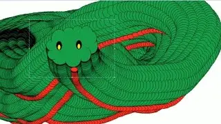 🤯Draw a Realistic 😯 Snake 🐍 in MS Paint 🎨🫟 #abhishek95725 