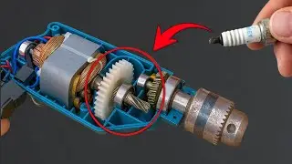 Put a Spark Plug Into an Old Drill – A Surprising Use Few People Know!
