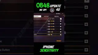 IPHONE BEST SENSITIVITY AFTER OB48 | OB48 BEST SENSITIVITY FOR FREE FIRE