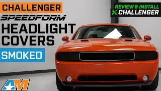 2008-2014 Challenger SpeedForm Headlight Covers; Smoked Review & Install