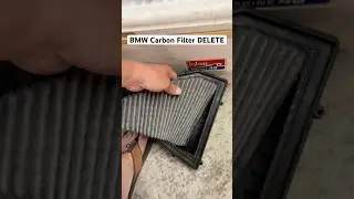 BMW E90 Carbon Filter Delete!