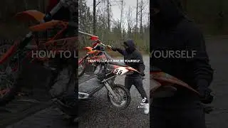How to load up a dirt bike by YOURSELF
