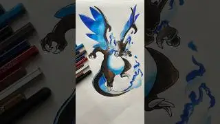 MEGA CHARIZARD | DRAWING VIDEO| ARTISTIC ARTS | #shorts #viral #charizard
