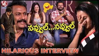 Anchor Suma Hilarious Interview With BRO Movie Team |Sai Dharam Tej| Ketika Sharma| V6 Entertainment