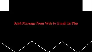 How to send message from web to email free in php