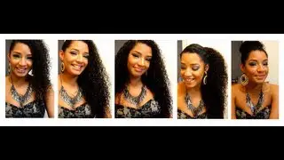 5 Quick Easy Curly Hair Styles : Wash N Go : Inspired By Taren916 : GiveAway Winner