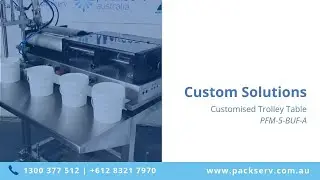 Single Head 5Ltr Filler Trolley optionable attached in-built table
