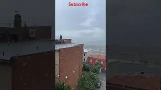 Heavy hailstone in summer italy, Trieste,25 July 2023 #shorts#video#nature #trending #rain #happy