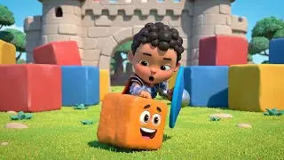 Roblox Baby Knight Dropped His Cardboard Shield | Kids Songs & Nursery Rhymes