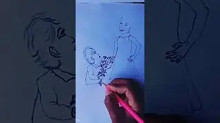 Happy propose/valentine's day #short||Girl & boy in love# pencilsketch