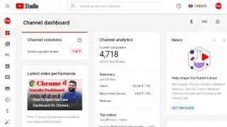 How to Open YouTube Dashboard On Chrome Browser in Desktop Site | Desktop Mode