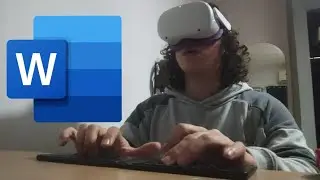 Aprende a trabajar y hacer tareas en Oculus Quest 2 con Microsoft Word y un teclado Bluetooth