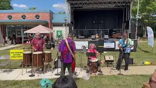 Katy Gaughan & Drum Circle House Band playing I Feel Good