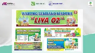 ✨ Download Desain Banner Warung Madura yang Keren & Profesional - Siap Edit di CorelDRAW X7
