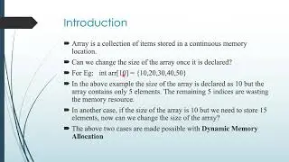 Dynamic Memory Allocation in C Programming