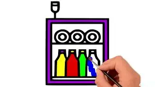 Learning and Drawing Towels, Water Bottle, Sun cream, and Perfume|Colouring Pages for Children
