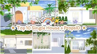 Top 10 Aesthetic Single House + PropsID✨🌷 : Sakura School Simulator