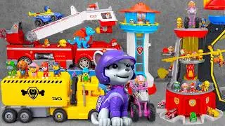 Unboxing Exclusive PAW Patrol Big Truck Toy | Paw Patrol Mighty Lookout Tower Set | Fire Truck