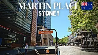 Martin Place, Hyde Park, Sydney Hospital, Sydney 🇦🇺 | Walking Tour | 4K