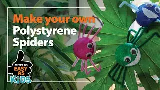 Make your own Polystyrene Spiders | Mitre 10 Easy As Kids DIY