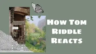 How Tom Riddle Reacts because I'm in love