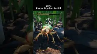 Easiest Bombardier Kill on DAY 1 #grounded#insect axe#tier 2 weapon