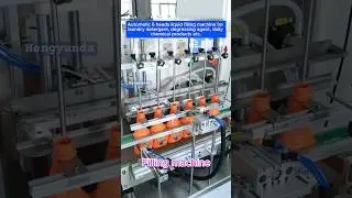 Automatic liquid filling machine |auto magnetic pump 6 nozzles filling machine for laundry detergent