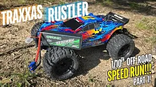 Traxxas Rustler 1/10 scale Off Road RC Speed Run Challenge @UrbanLegendRC @JustBashinit_Rc ​