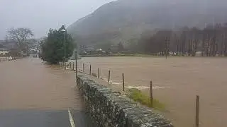 Storm Ciara Hits Llangynog in North Wales