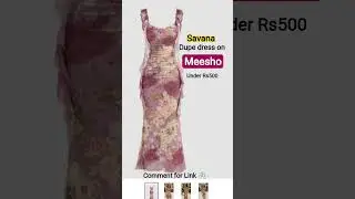 Under Rs 500 savana dupe dress #trending #shorts #onlineshopping #dress
