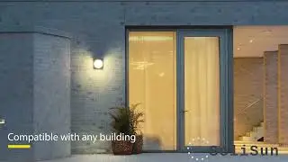 SoliSun Spherical Wall Light 1000 Lumens with 4 Light Modes