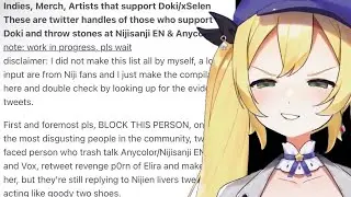 Nijisanji Defenders Released A HIT LIST Targeting Critics