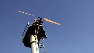 Wind machine In orchard fends off the frost