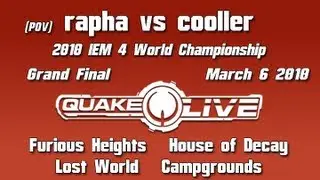 cooller vs rapha - 2010 IEM 4 World Championship Finals (Quake Live Shoutcast)