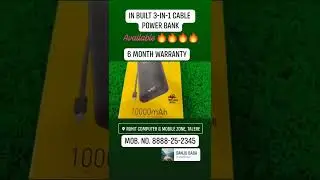 Ubon Power Bank 10000 & 20000 mah II In Built 3 in 1 (V8/Type-C/Iphone) Cable II #ubon #rohitgaming