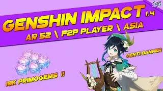 Genshin Impact Venti Banner Pulls Showcase | INSANE LUCK !!!! | F2P Player