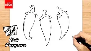 How to draw Chili Peppers